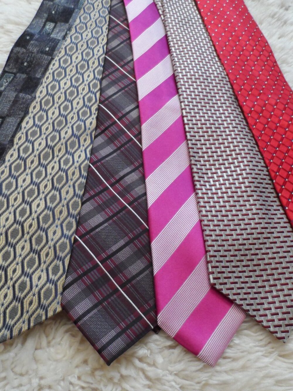 Mens Tie 100% Silk - bundel (6pcs.,) - $35